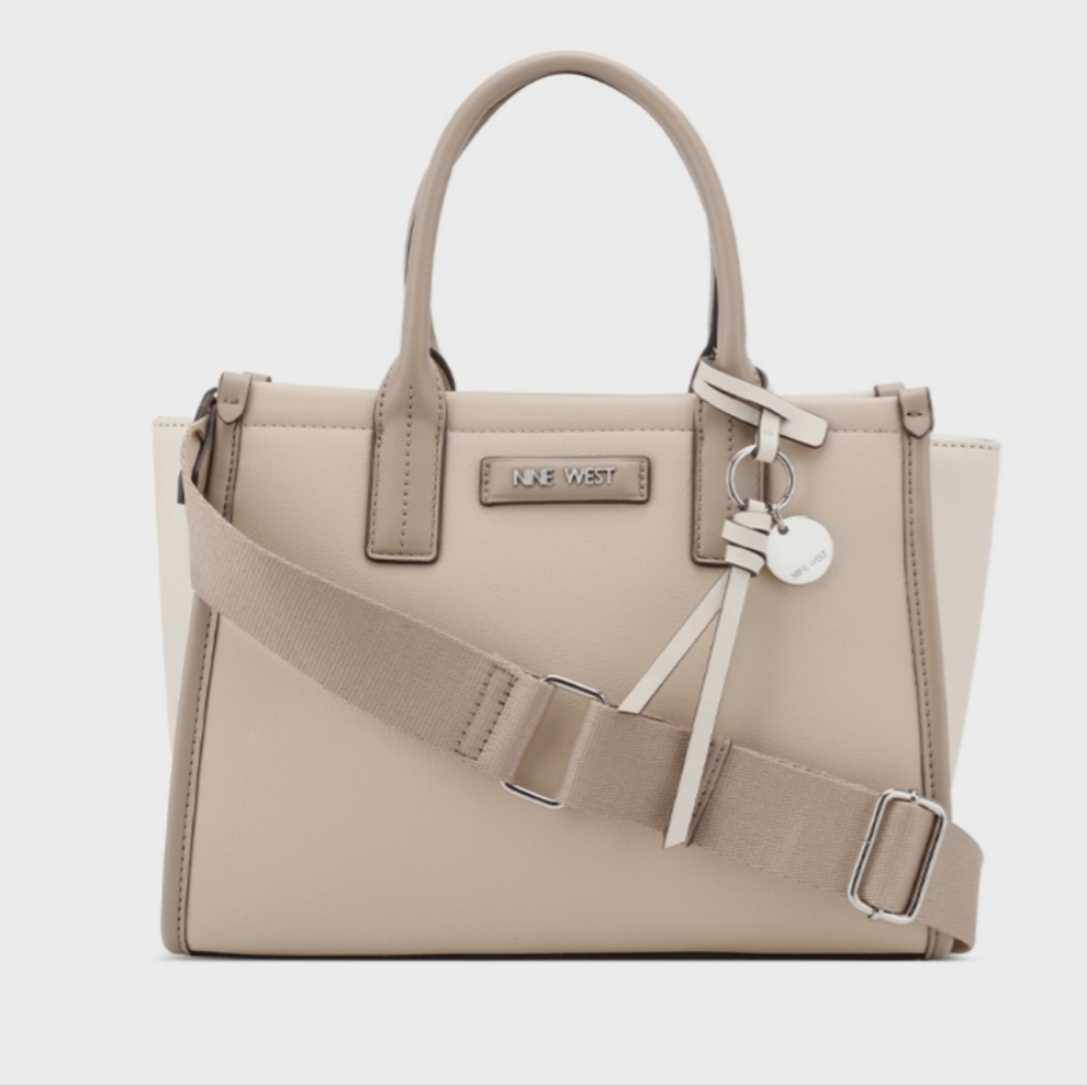 Nine West Taupe Satchel Bag